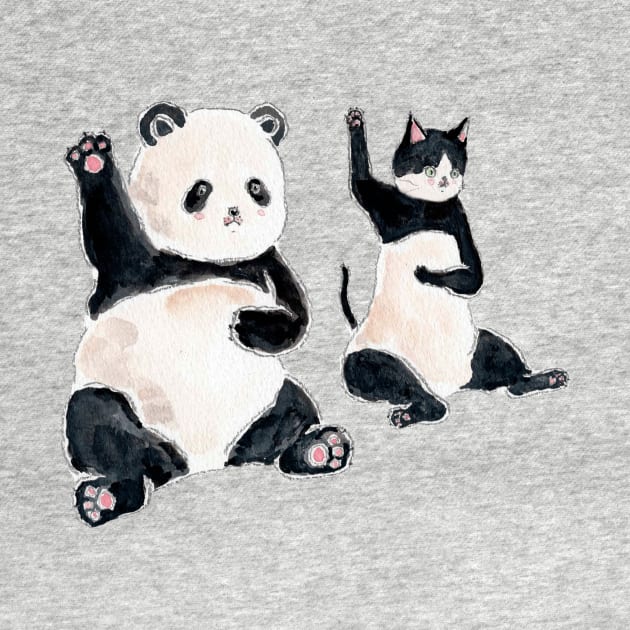 CAT & PANDA by TOCOROCOMUGI